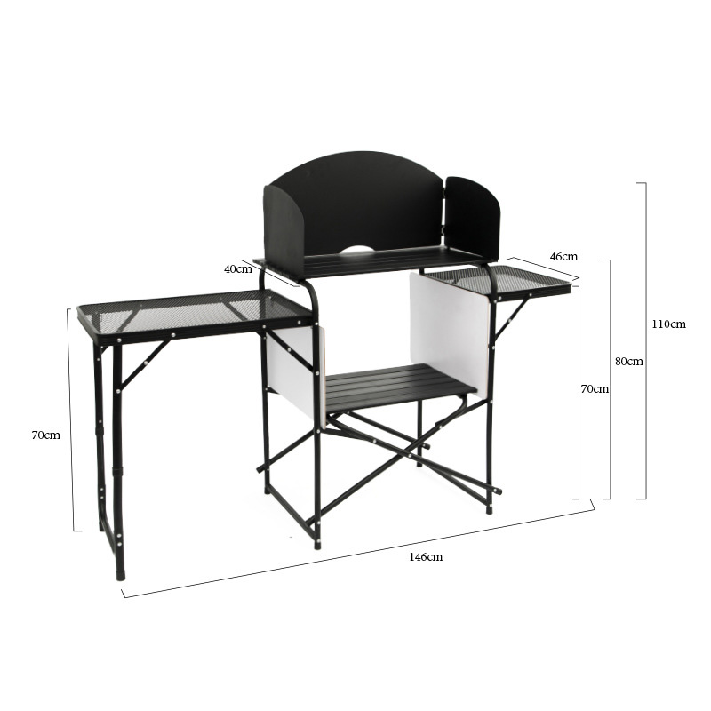 Outdoor Aluminum Camping Kitchen Station