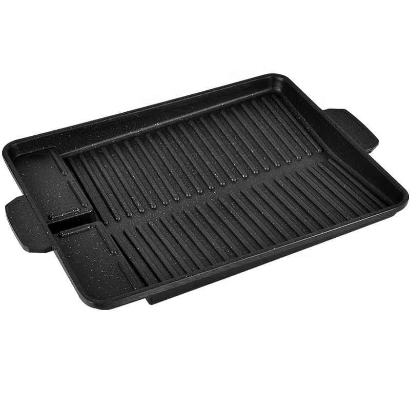 Rectangle Textured Non-Stick BBQ Plate