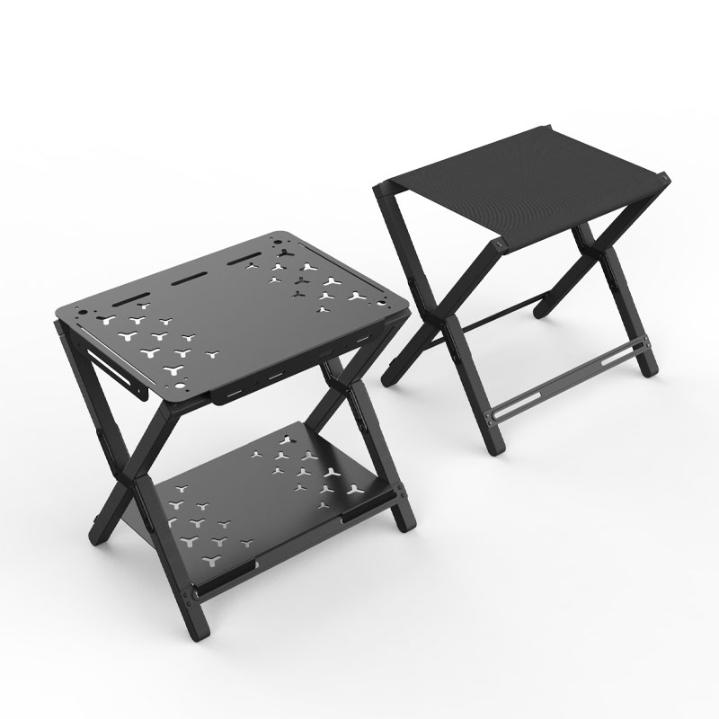 Double Layer Aluminium Camping Side Table