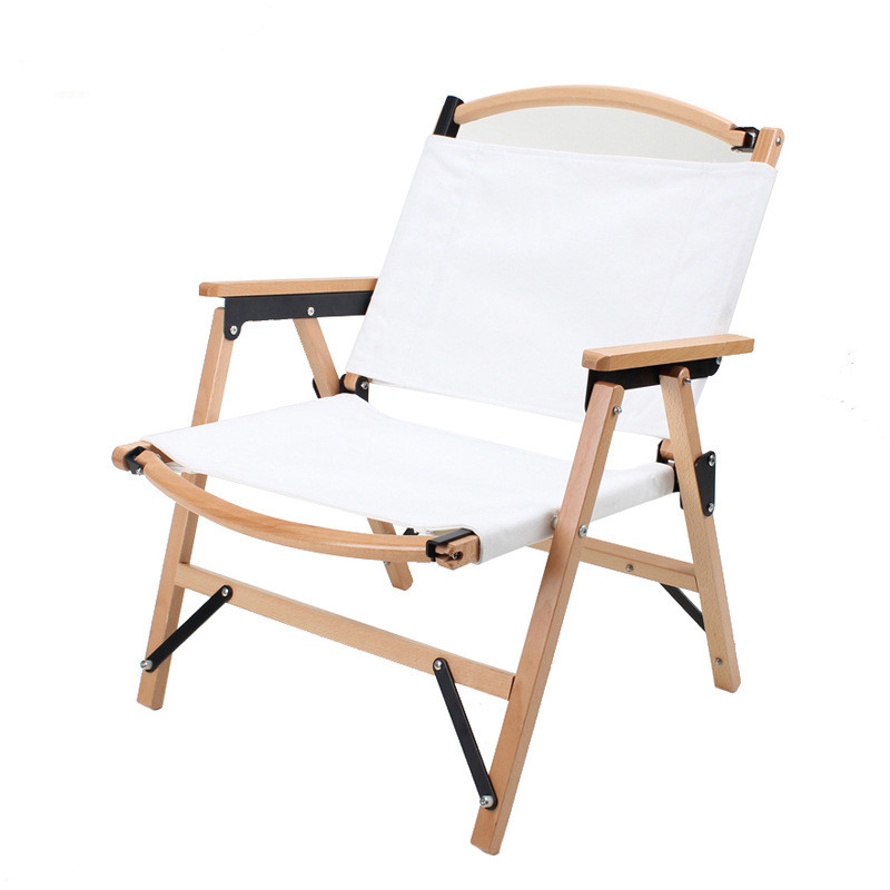Outdoor Camping Foldable Beech Wood Chair