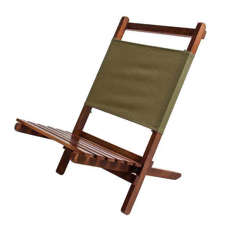 Folding Wooden Lounge Chair for Patio, Porch, Deck, Lawn