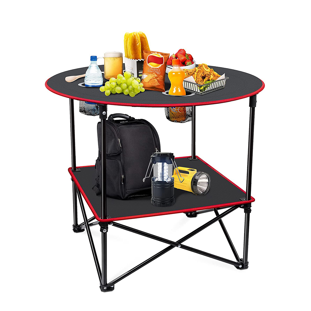 Portable Folding Camping Canvas Side Table