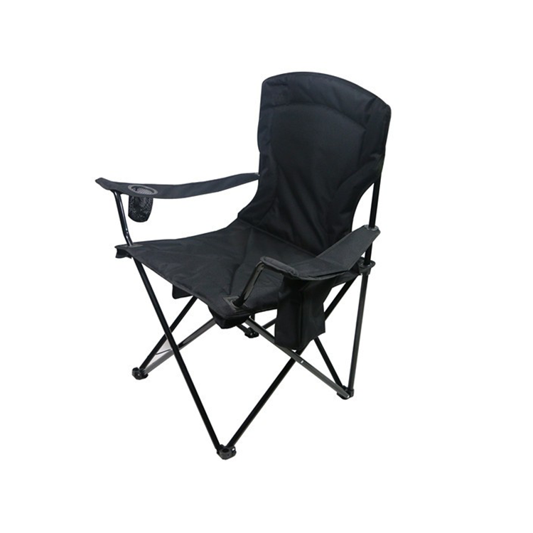 Folding Beach Fishing Chair With Armrest And Cup Holder