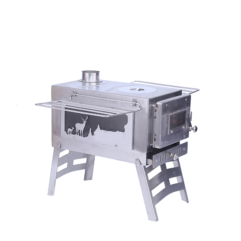 Stainless Steel Tent Wood Burning Stove
