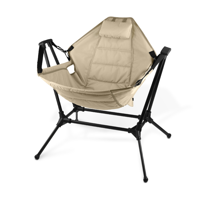160° Swing Camping Rocking Chair For Heavy Duty Load
