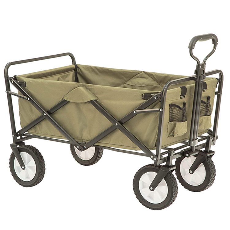 80L/150L Folding Camping Wagon Cart with 4 Wheels