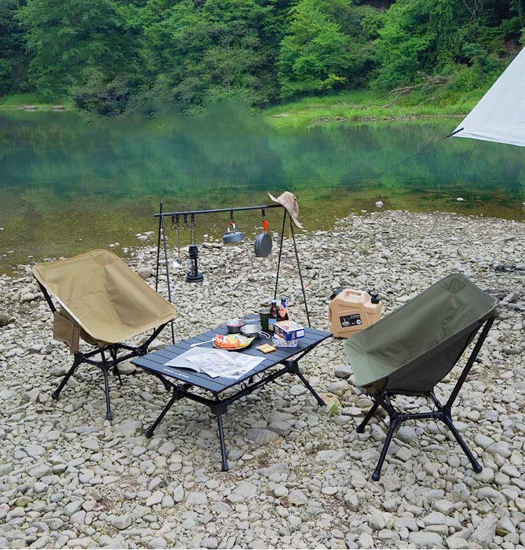 Luxury Aluminum Camping Table & Chair Set For Outdoors, Picnic,Hiking,Cooking,Beach,Travel,BBQ